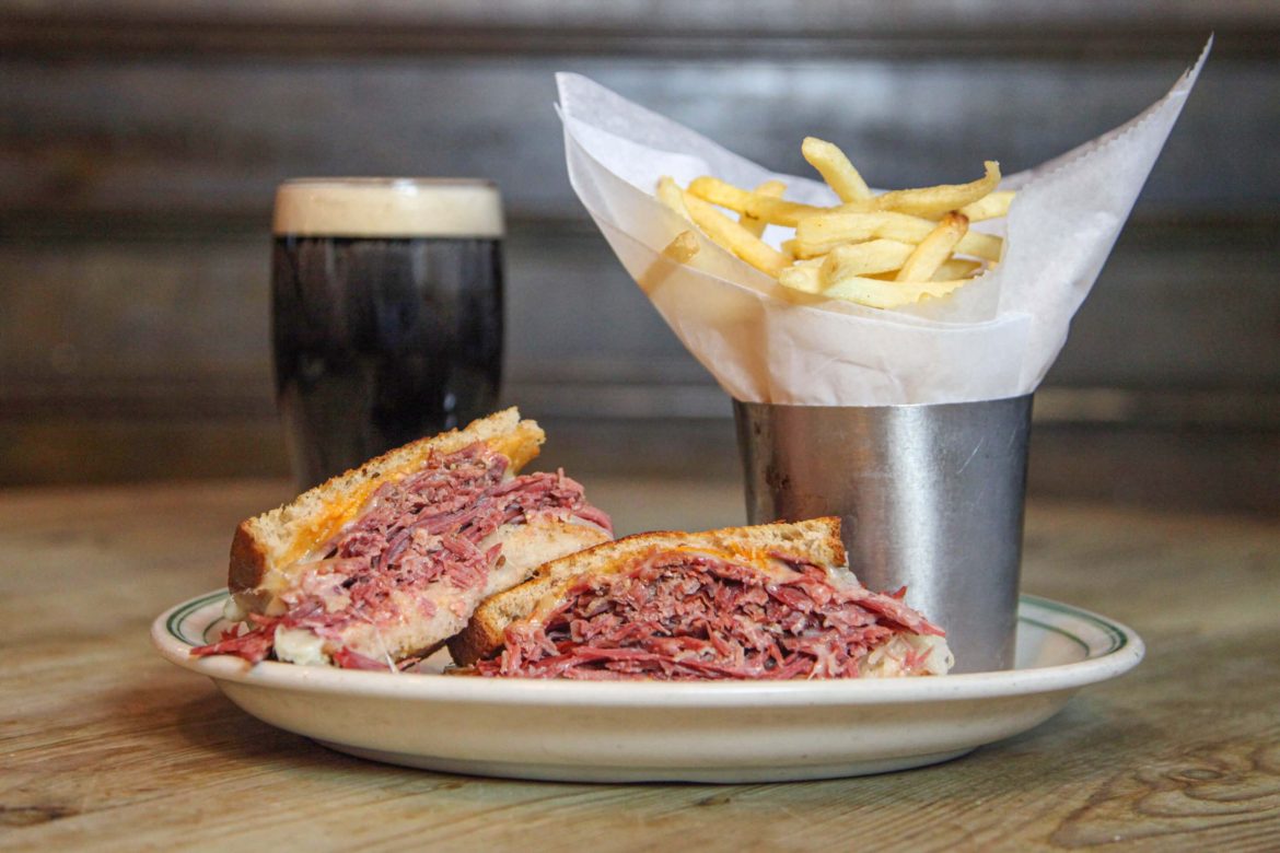 st james gate maplewood reuben guinness and fries